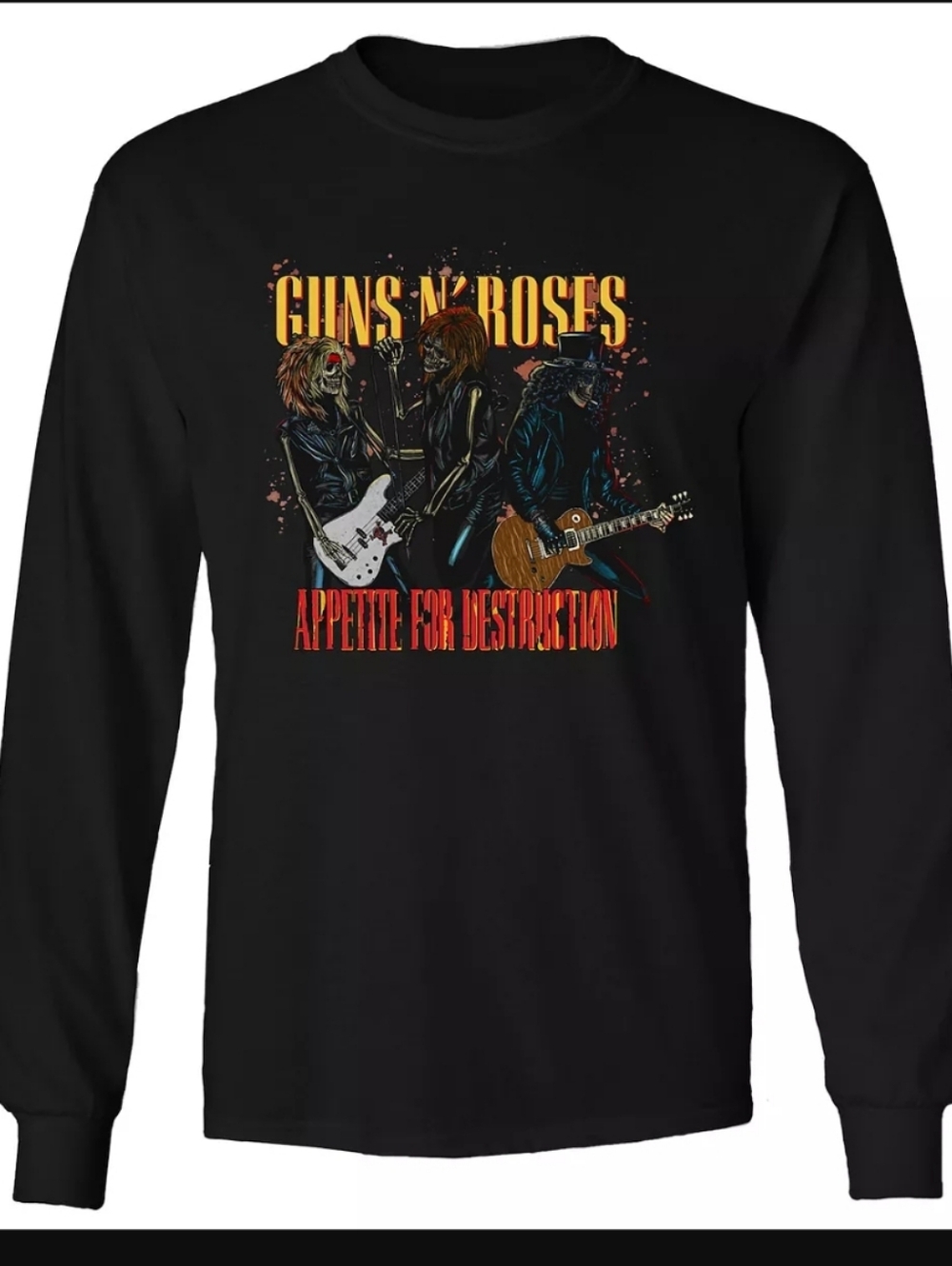 Guns N' Roses long sleeve graphic tee